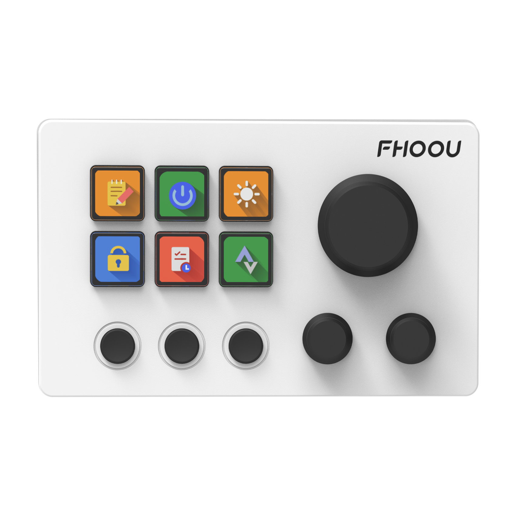 Mirabox N3 Streamdeck Keypad Screen Knob Customization Macro Mini Keyboard Visual Desktop Console For Desktop Computer: WHITE