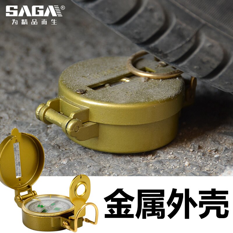 Compass outdoor sports touch gold geological compass students a captain equipment behind the and high precision