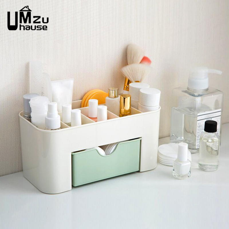 Cajas de almacenamiento de cosméticos, organizadores de maquillaje, Hogar, baño, dormitorio, artículos de tocador, organización, baño, pared de habitación, separador de cajones