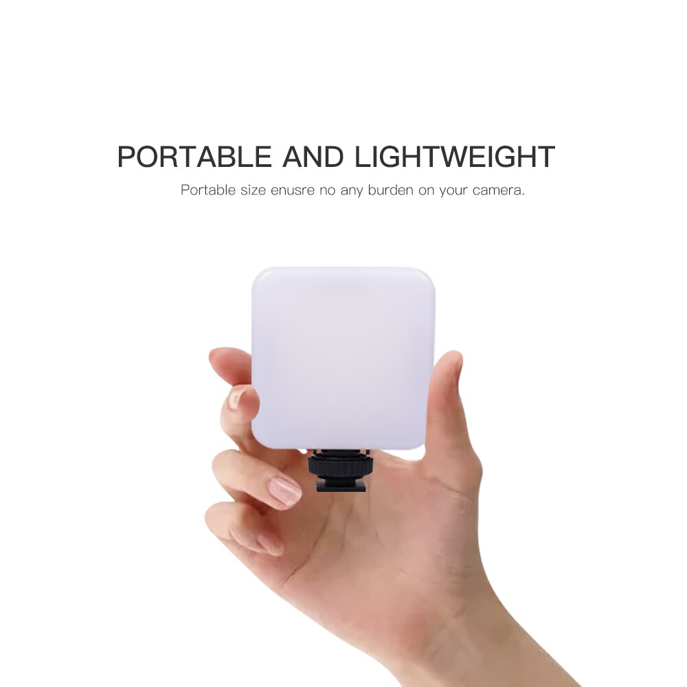 RGB NANO 6W RGB Mini 68 luz LED para vídeo con batería de construcción e imán para estudio de fotógrafo Vlogging