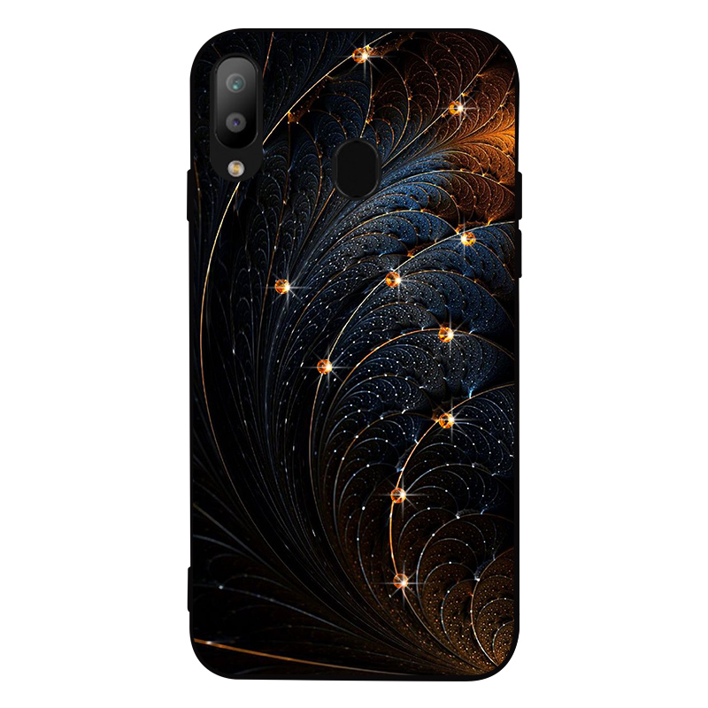 Luxus Silikon Fällen Für Samsung Galaxy M10 M20 M30 Glitter Diamant Shell Zurück Abdeckung Für Samsung M 10 20 30 strass Fall