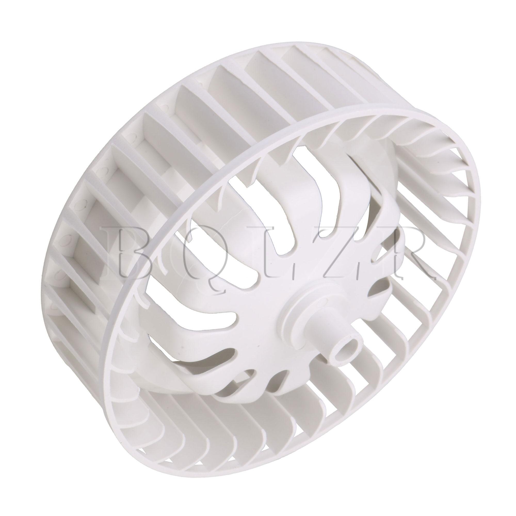 BQLZR Fan Wheel White Dia 4.92inch Blower Wheel for 30 Height Shaft Motor