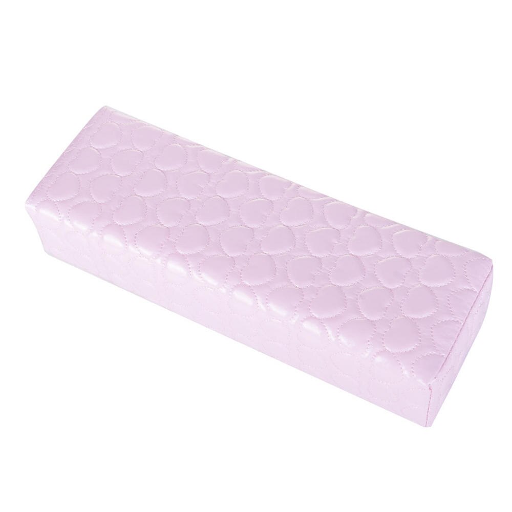 Profesjonalna skórzana ręka poduszka brzoskwinia serce miłość tłoczone ręka podłokietniki poduszka paznokci artystyczny manicure pielęgnacja uroda narzędzie jak z salonu