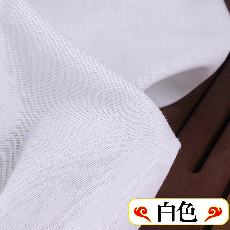 50 x 150cm enfärgat linne-bomullstyg för nålbroderi lapptäcke sömnad textilier sommarkläder ramityg: Gul