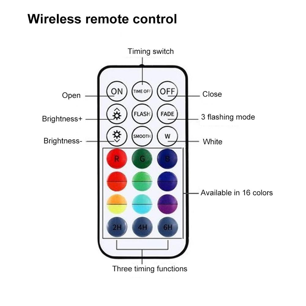 Submersible LED Light Wireless Remote Control Floating Light LED Underwater Lighting for Pool/Party Waterproof Night Light