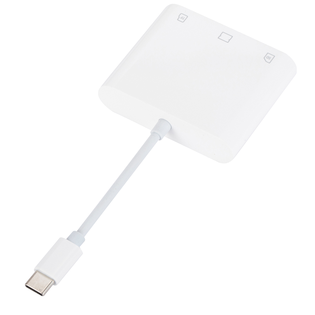 3 in 1 Typ c bis cf/sd/tf Karten Adapter SD-Karten Adapter Speicher kartenleser cf sd tf Kompakt kamera kartenleser für iPad iPhone 15