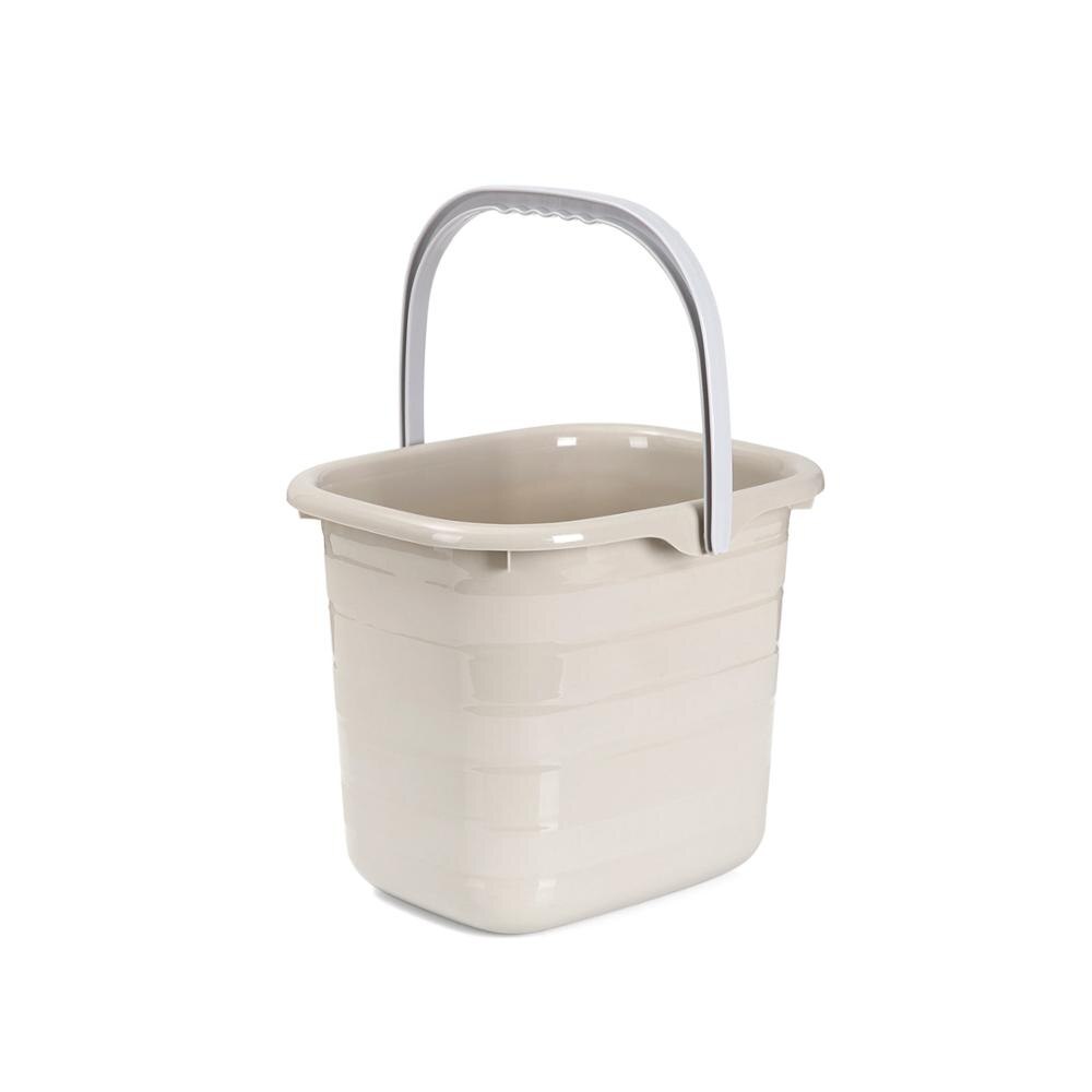 11L Plastic Mop Bucket Bathroom Laundry Buckets Portable Water Container Fishing Car Wash Bucket Large Pail Camping Kitchen: Auburn