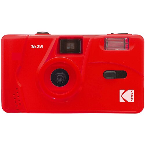 Kodak-cámara de película reutilizable Vintage Retro M35, 35mm, con Flash, de Año , de cumpleaños, favorito del estudiante: Red