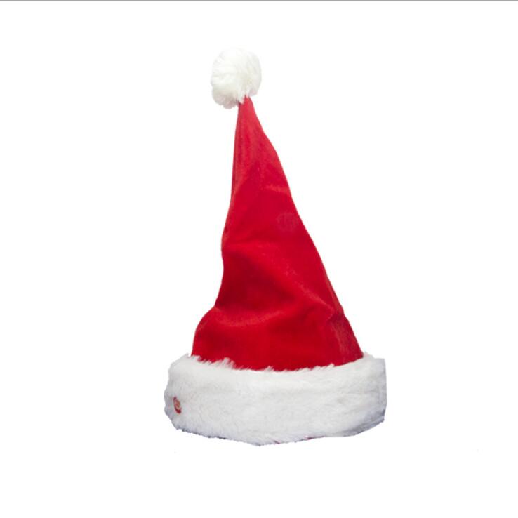 Jul elektrisk julemanden jul hat rådyr snemand musik dansende dukke legetøj dekoration til børn: Jul hat