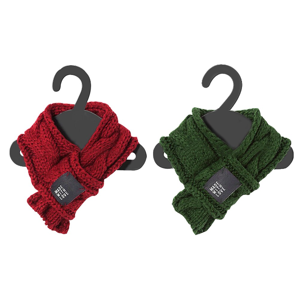 Mascota de invierno cálido perro bufandas pequeño cachorro Chihuahua Yorkie pajarita perros collares gato bufanda para Navidad accesorios de aseo para mascotas