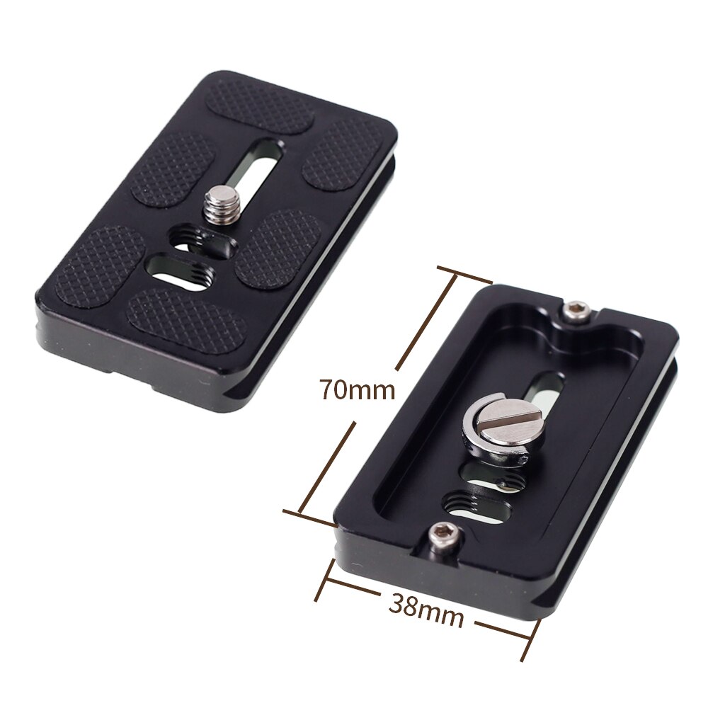 Xiletu PU-70 Algemene Plaat Statief Quick Release Mount Arca Standaard Breedte 38Mm Schroef 1/4 &#39;Inch Voor Manfrotto
