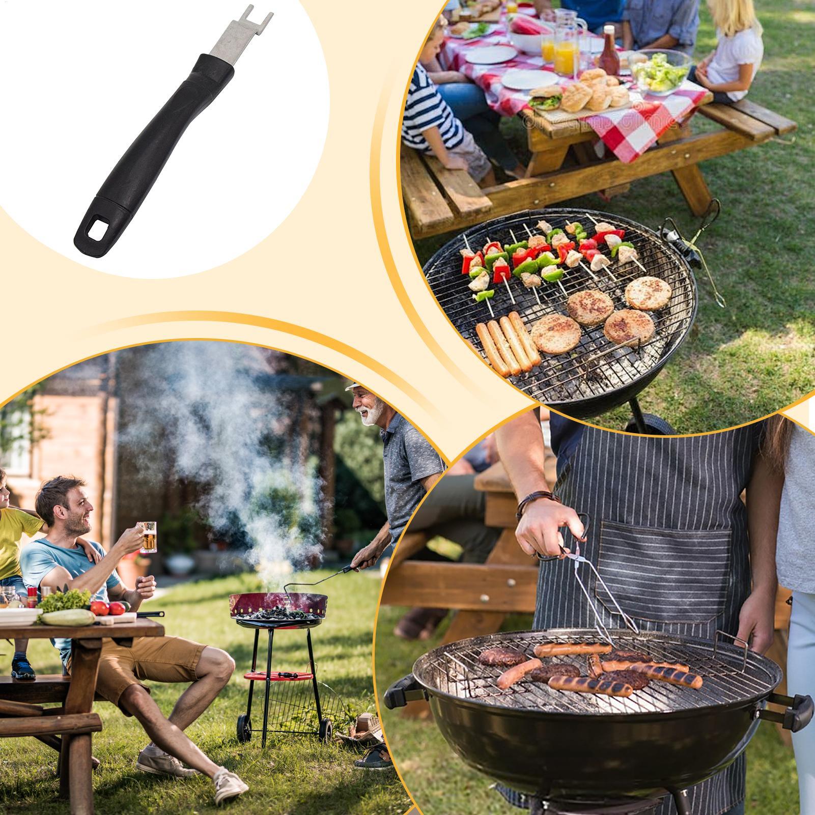 Podnośnik robić rusztu grilla, narzędzie robić podnoszenia rusztu grilla zapobiegającego poparzeniom, żaroodporne narzędzie robić podnoszenia rusztu grilla, narzędzia robić grilla robić podnoszenia siatki grilla.