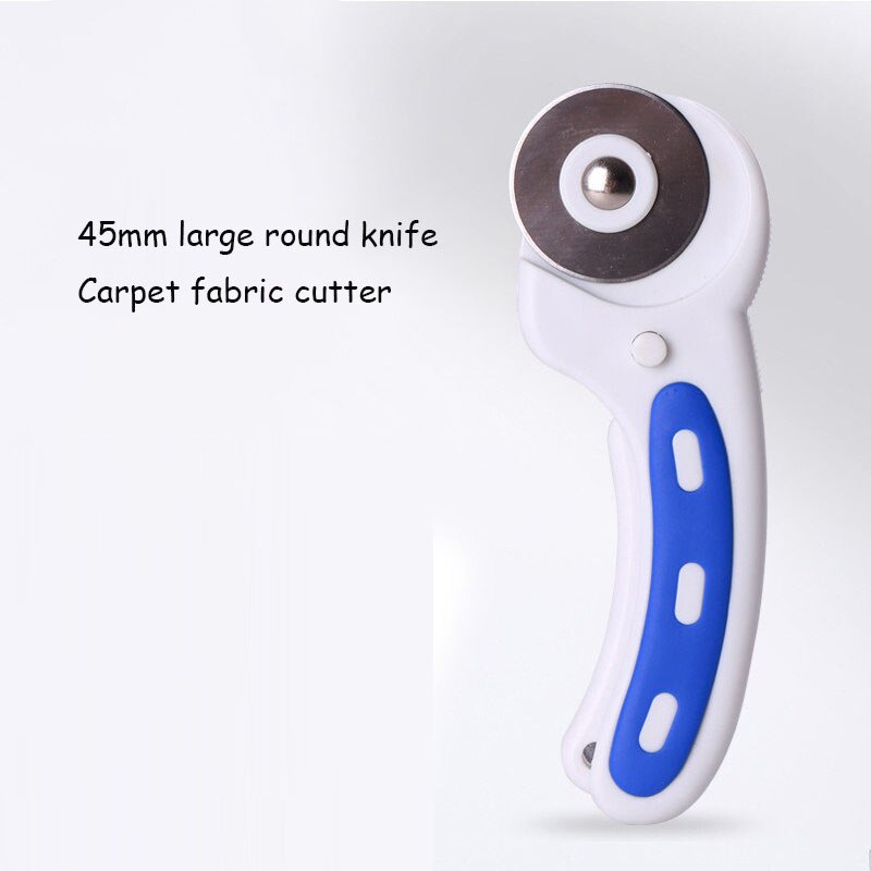 45mm Large Round Knife Cloth Cutter One-handed Operation Carpet Cloth Cloth Cutter Leather Cutter Utility Knife