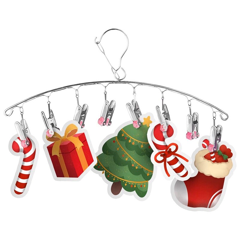 Stainless Steel Drying Hanger, Drip Hanger with 8 Clips For, Quickly Removes Clothes From Hanger