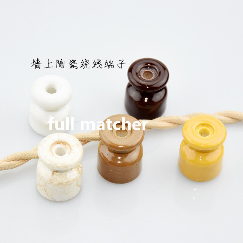 5 pieces 10 pieces 50 pieces Porcelain Insulator for Wall Wiring Ceramic Insulators With Screw