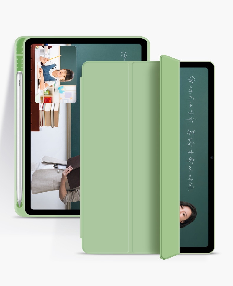 Hoesje voor tablet huawei matepad pro 10.8 5g pu lederen siliconen opvouwbare hoes voor huawei matepad pro 10.8 5g originele hoes