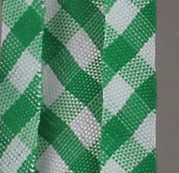 -TC scotch biais Tape, grootte: 20mm, rooster snijden stof vouw biaisband voor Kledingstuk Textiel: green