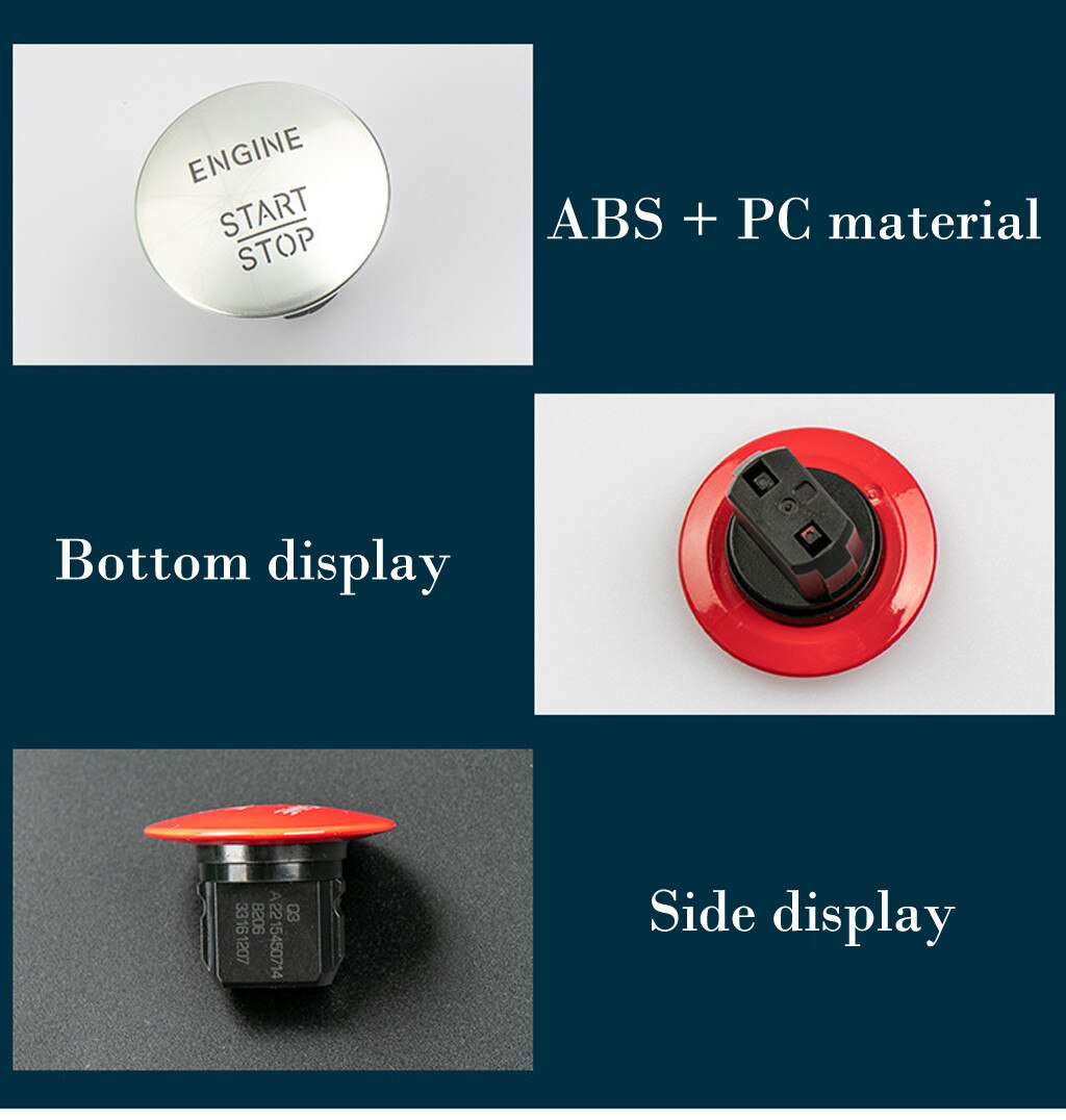 Car Start Stop Engine Push Fits for Mercedes Benz Start Stop Push Button Ignition Switch Keyless#g4