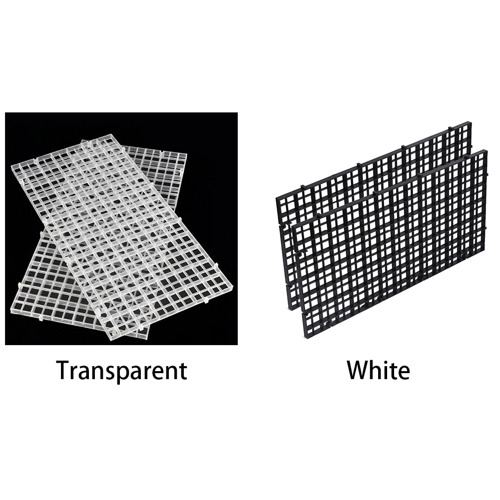 Panneau de séparation pour Aquarium, 2 pièces, Durable, maison, jardin, grille de fond de poisson, panneau isolant