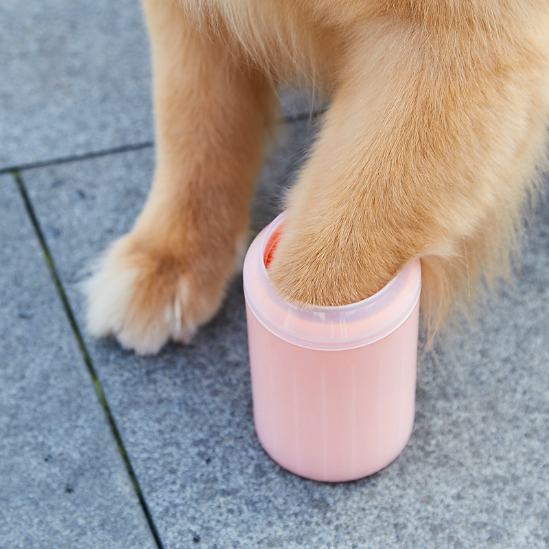 Taza limpiadora de patas de perro, peines de silicona suaves, toalla portátil para mascotas al aire libre, lavadora de pies, cepillo de limpieza de patas, cubo de limpieza de pies de lavado rápido