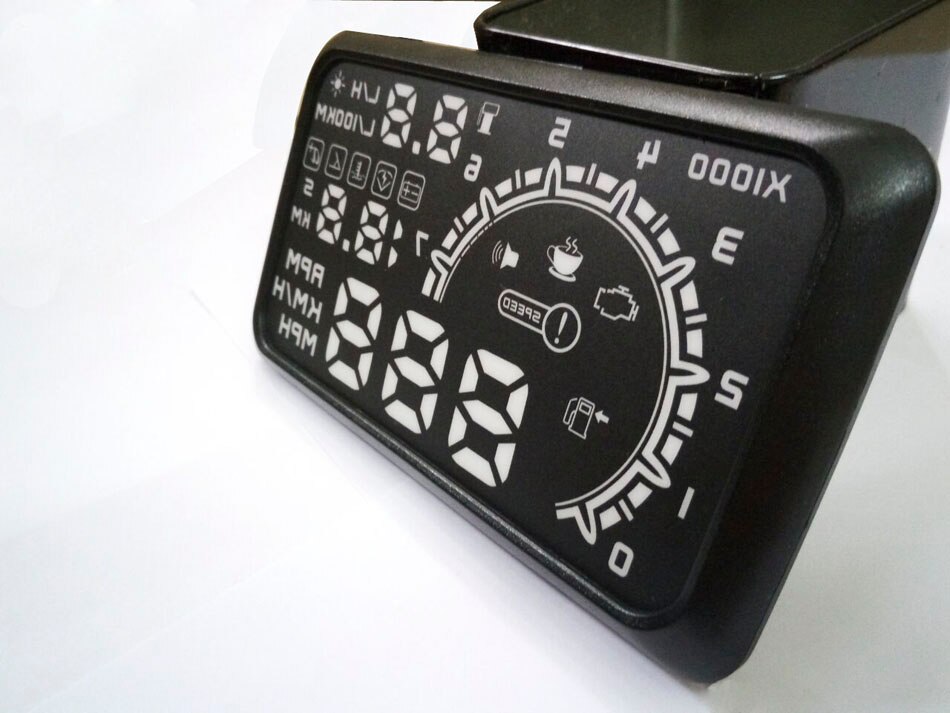 HUD Head Up-pantalla Hud para coche, sistema de advertencia de velocidad, buena , interfaz OBD2