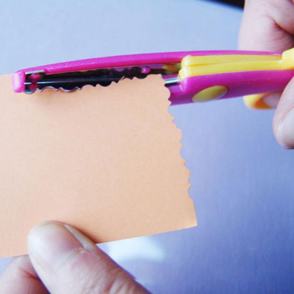 6 PCS Paper Cut Wave Edge Craft Scissors Set DIY Album Tools Manual Safe Child Scissors