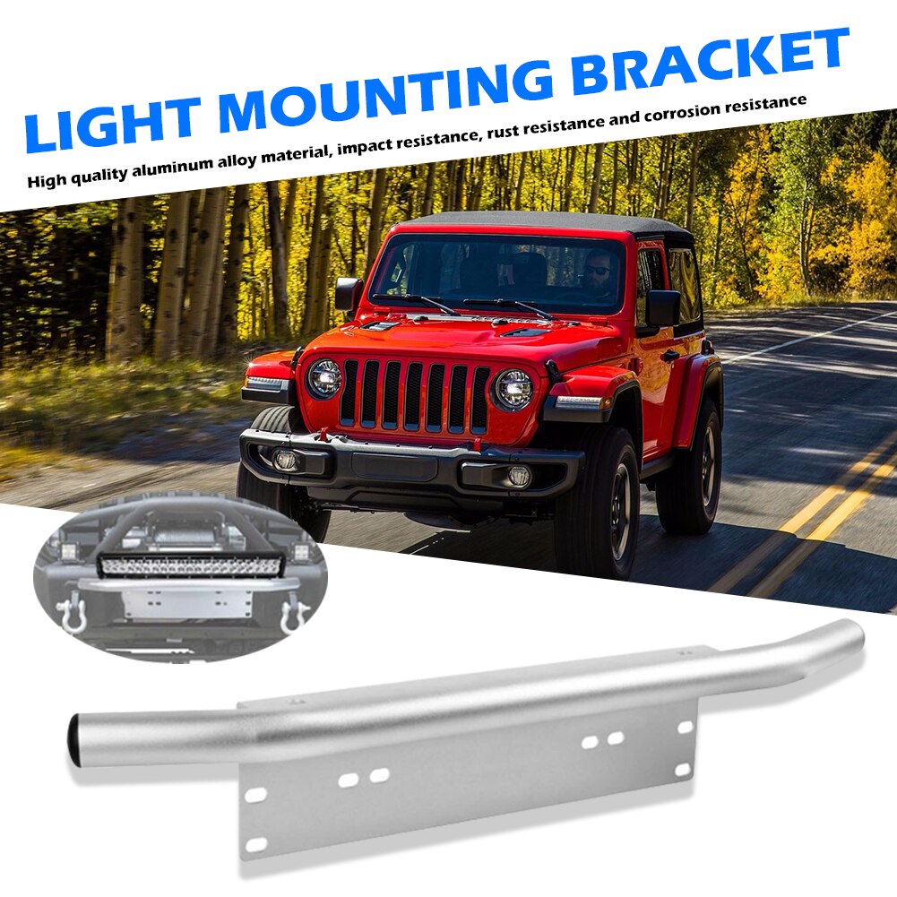 Universal Car Licence Plate Holder SUV Fog Lamp Mounting Frame Bracket Truck Auto Vehicle Exterior Front Bumper Rack