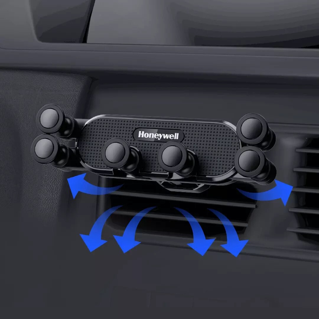 Honeywell air outlet gravity car phone holder, automatically tensioned, full protection from six-point support, suitable for 4,7-6,7 in