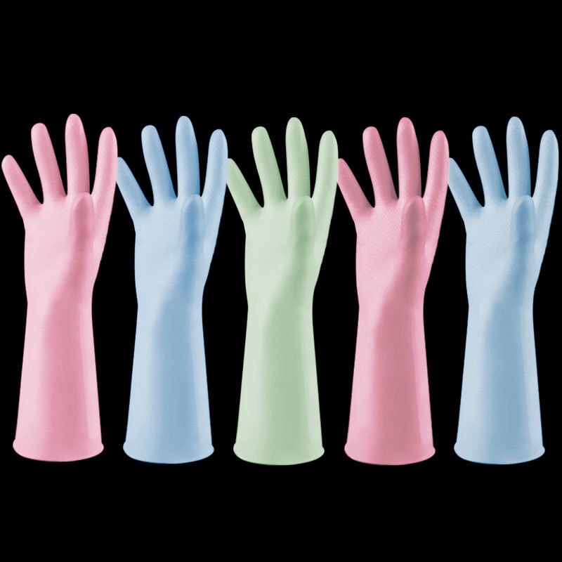 Luvas de manga longa para lavar louça, luvas à prova d'água para lavar louça em 1 par
