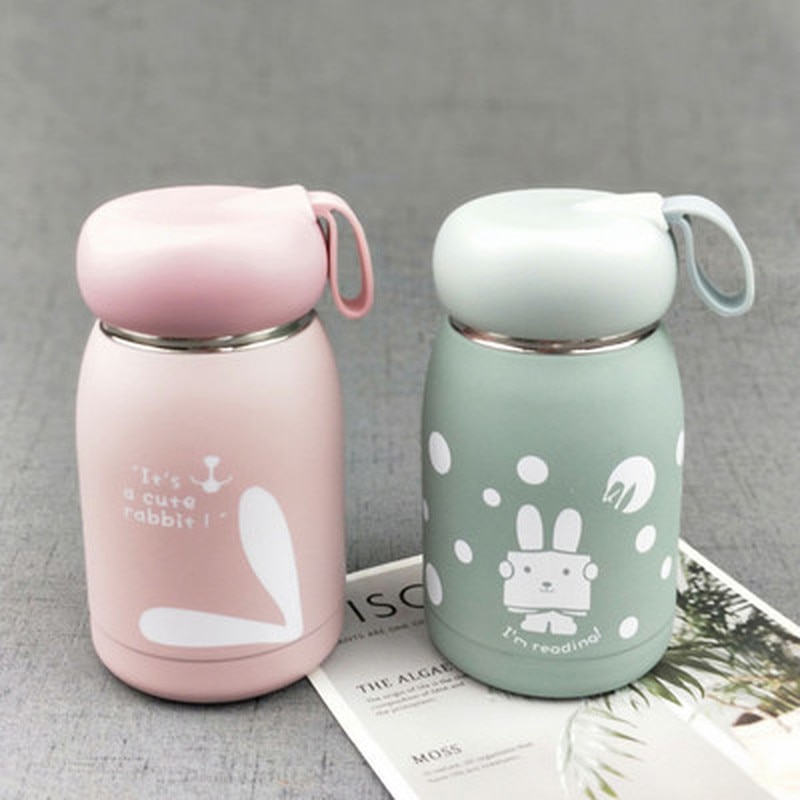 Mini Portable Travel Thermos Vacuum Hydro Flask Water Bottle Stainless Steel Thermal Cup Tea Coffee Mug Portable Couple Mug