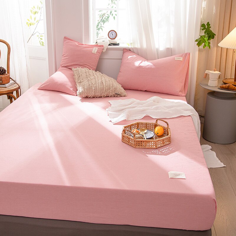 Lakens Thuis Katoenen Hoeslaken Koningin Koning 150X200 180X200Cm Matras Cover Voor Kids Volwassenen dubbele Enkele Maat Geen Kussensloop: 4 / 150X200X25cm