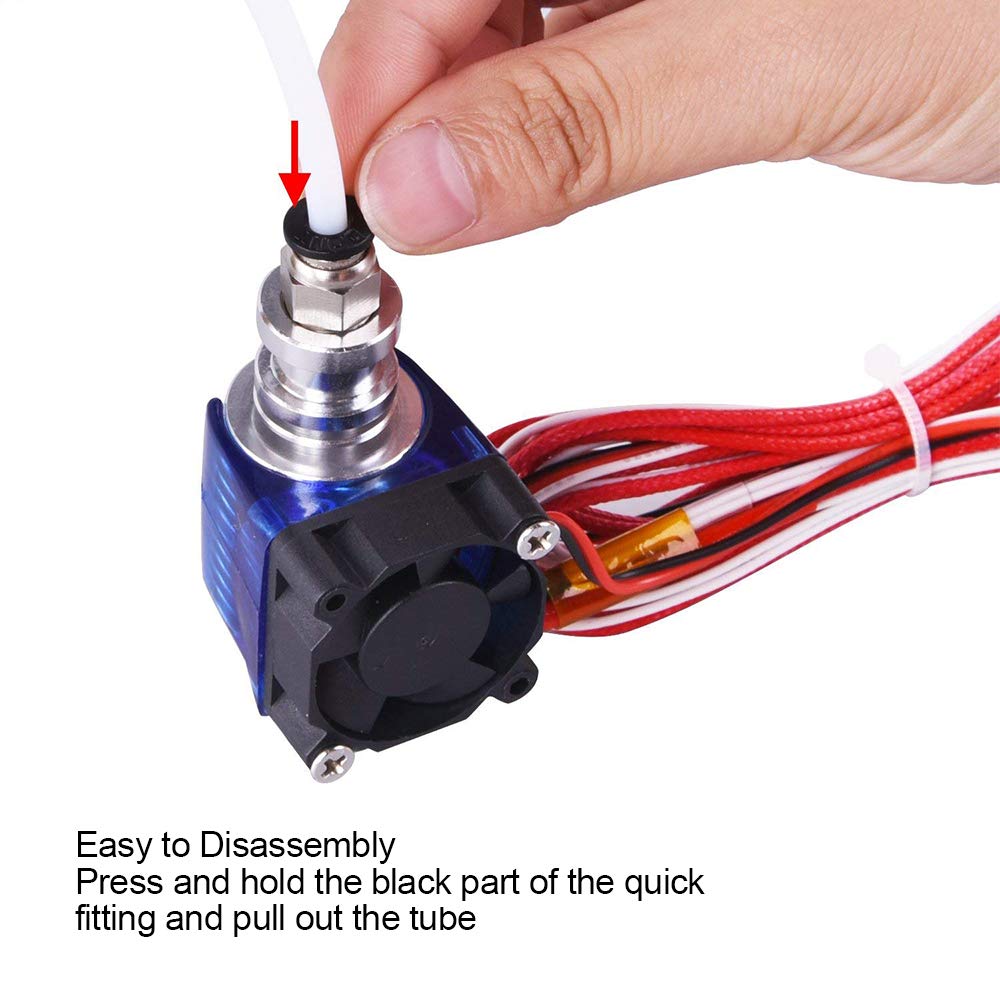 Aokin 5 Pcs PC4-M6 Pneumatische Montage En 5 Pcs PC4-M10 Pneumatische Montage Voor Creality Ender 3/Pro Ender 5 CR-10/10S 3D Printer