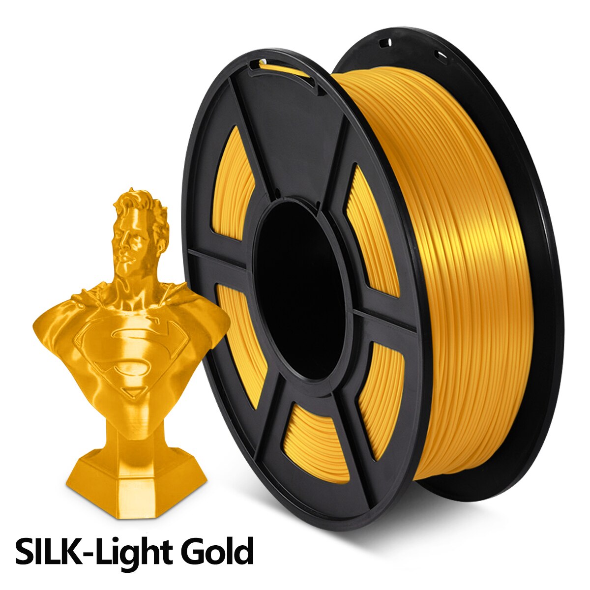 Sunlu Zijde Pla Filament 1Kg 1.75Mm 3d Filament Voor 3D Printer Full Color Zijde Gevoel Milieuvriendelijke 3D Refill voor 3D Printer: SILK-LIGHT GOLD