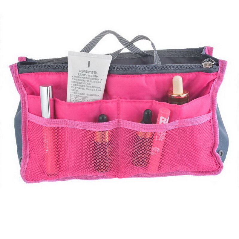 Urijk High Capacity Portable Useful Zipper Storage Bag Travel Handbag Women Cosmetic Storage Bag Organizer Makeup Casual: 11