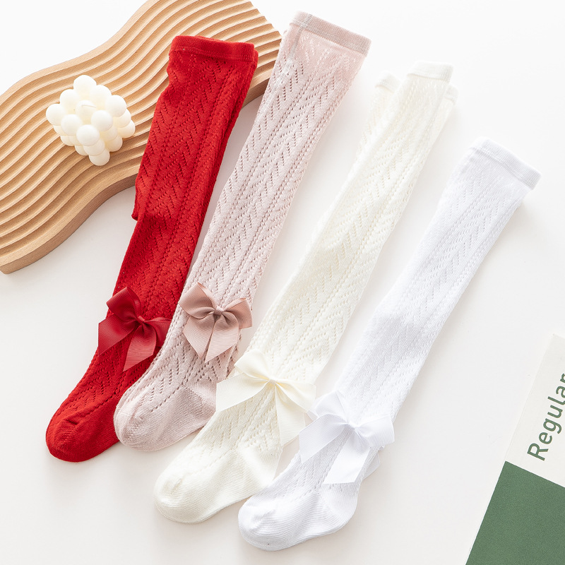 Body en dentelle pour bébé fille de 0 à 24 mois, avec nœud, collants blancs, bas, vêtements pour -né, printemps et été