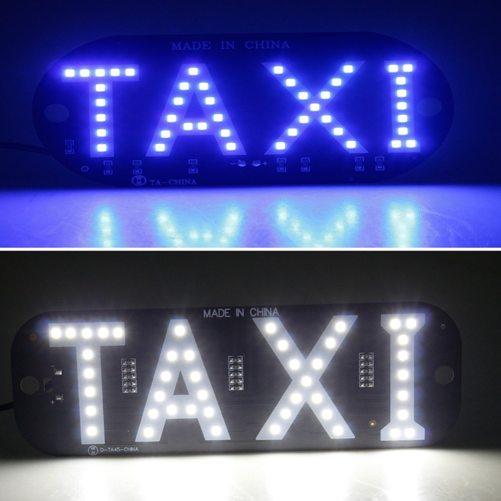 Avacom 1Pcs Led Taxi Display Signaal Indicator 12V Led Cab Top Teken Voorruit Lamp Voor Kia/ lada/Hyundai/Renault/Ford/Vw