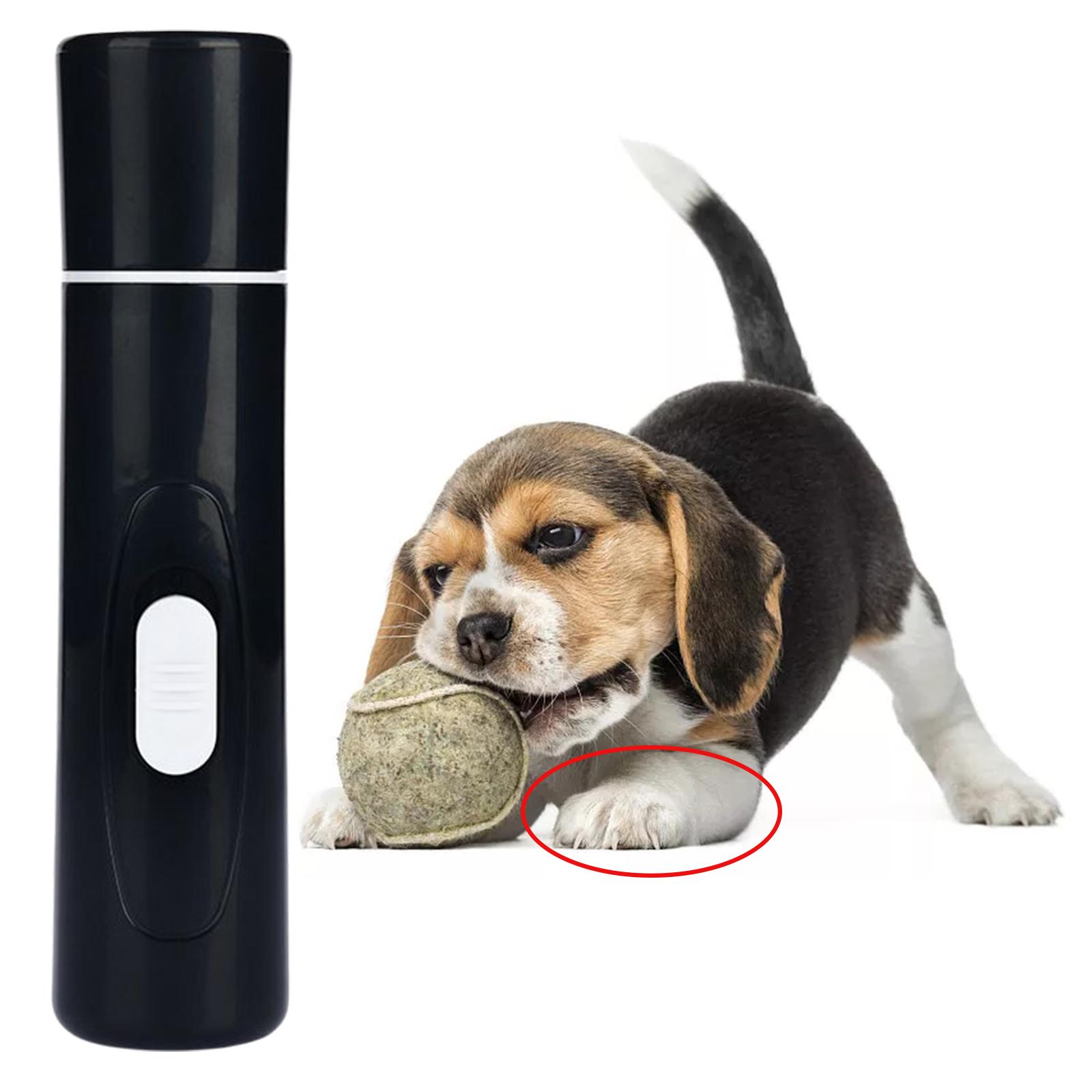 Electric Dog Nail Grinder Paws Grooming Smoothing Quiet Battery Powered Paws Nail File for Small Medium Large Dogs and Cats: black