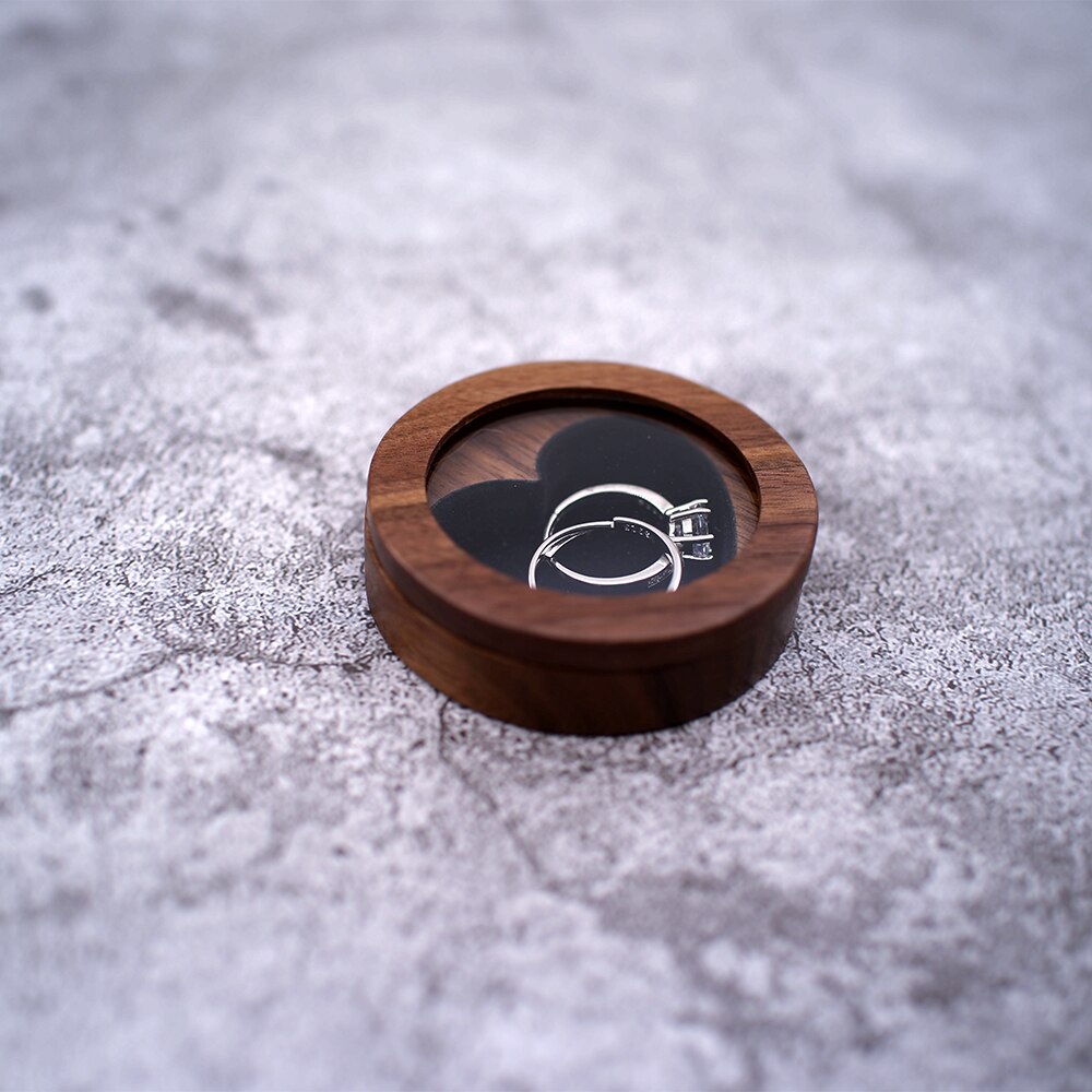 Rustic Wooden Ring Box Custom Wedding Proposal Ring Bearer Box Engraved Wedding Ring Holder, Jewerly Box name