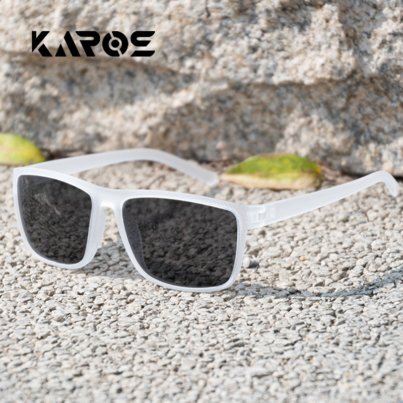 KAROS Polarized Cycling Sunglasses Men Women UV400 Sun Glasses Sports Goggle Camping Hiking Bicycle Eyewear Equipment: SKY BLUE