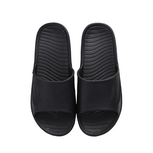 Home Household Slipper EVA Soft Anti-slip Slipper Flip Flops Summer Sandals Men Loafer Slides Bathroom Slipper: Black / 40 41