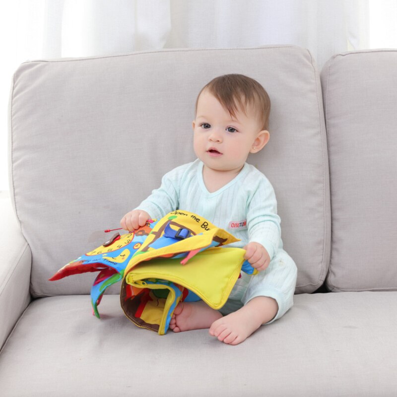 3D Morbido Panno Del bambino Libri 0 12 Mesi Tranquillo Tessuto Prenota in Anticipo di Sviluppo Giocattoli Educativi Regalo per Neonati Sonagli Passeggino giocattolo