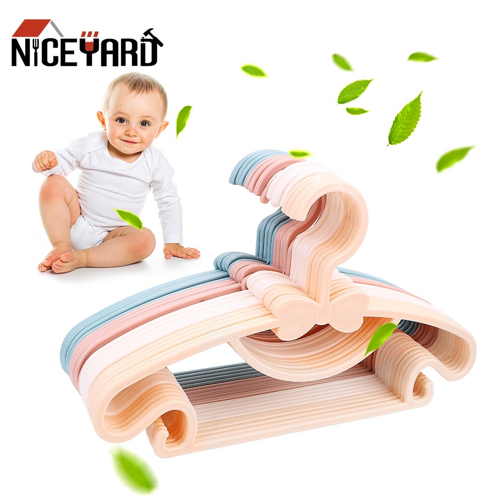 NICEYARD Plastic Children Clothes Hanger 5 Pieces Baby Clothes Coat Hangers Kids Clothes Drying Rack