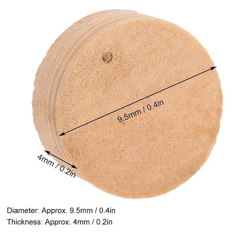 20Stck 9,5mm Trompete Kork Pads, Trompete Reparatur Kork Pads Trompete Wasser Schlüssel Spieß Wert Kork Pad