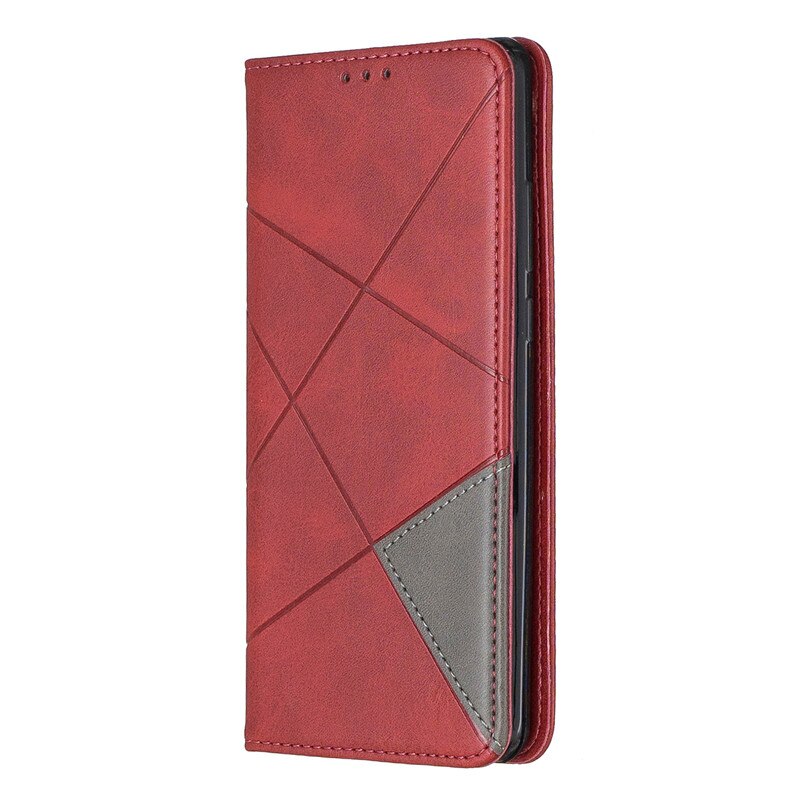 Funda de cuero magnética para Samsung Galaxy A20e, carcasa delgada na para Samsung A20, A205F, A, 20e, A202F S, funda de teléfono de negocios con tapa: A20 / Rojo