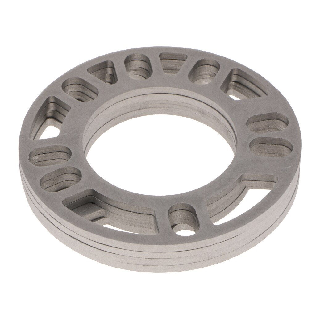 4 Uds 5mm rueda de coche espaciador placa de cuñas Universal para 5x100 5x108 5x112 5x114,3 de aleación de aluminio de 135/75mm