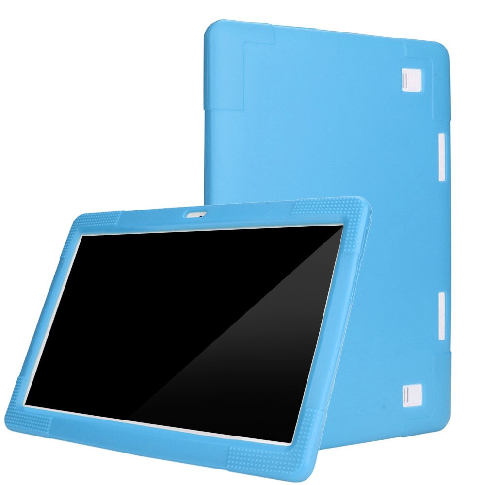 Protection Universal Silicone Cover Case For 10 10.1 Inch Android Tablet PC Waterproof Tablet Cases Covers: Light blue