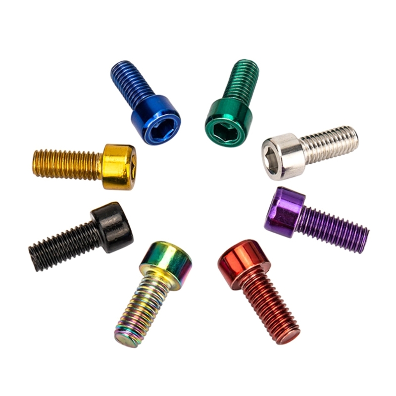 4x Pyörän Juomapullotelineen Ruuvit 5x12mm Ruostumaton Teräs Maastopyörään