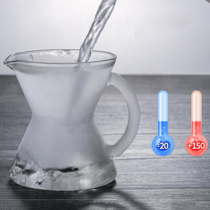 Single Serving Coffee Glass Mini Hand Punching Pot Cute Pot Glass Coffee Pot Hanging Ear Hand Punching Pot