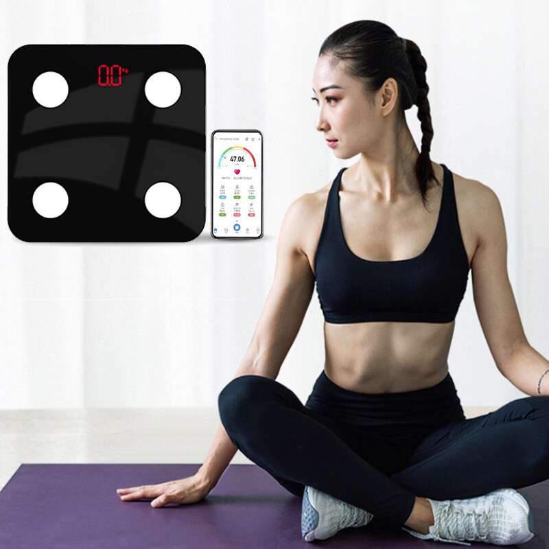 Bluetooth BMI Body Scale LED Digital Smart Weight Scale Body Fat Composition Analyzer Scales Bathroom Scales