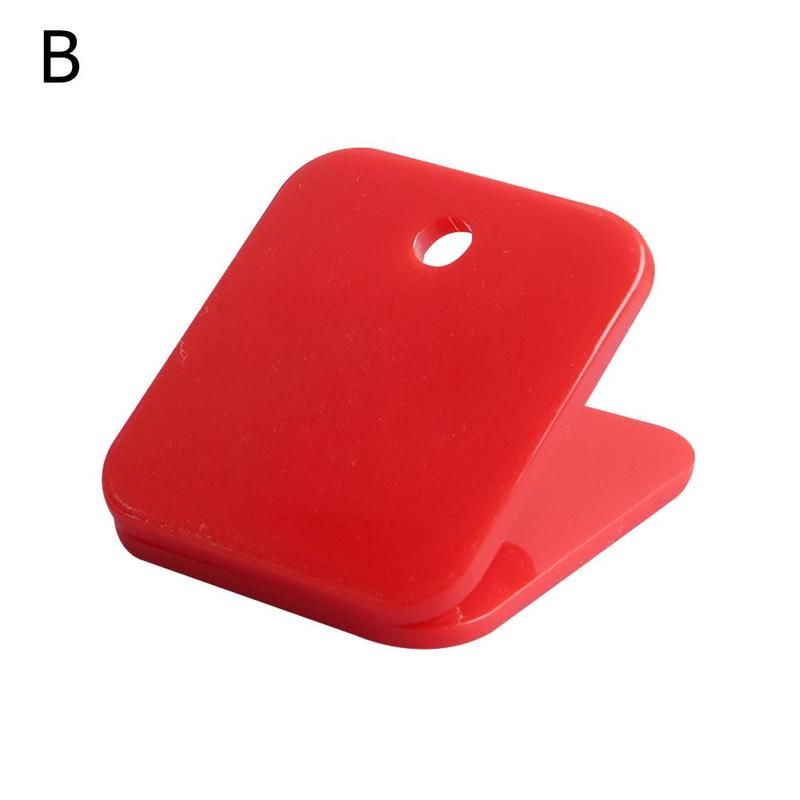 Acrylic Clamp Paper Clips Ticket Holder Paper Documents Organizer Student School Office Supplies Bookmark Binder Clip: Red